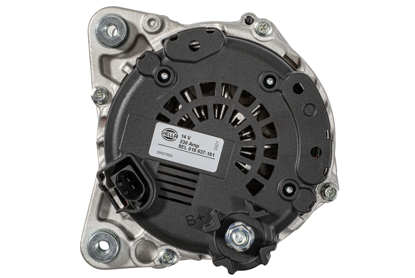 HELLA Alternator - 14V - 230A - for e.g. VW TOUAREG (7P5, 7P6) 8EL015637-151