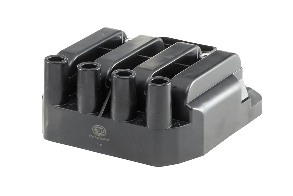 HELLA Ignition Coil - 12V - 6-pin connector - Bolted 5DA358000-181