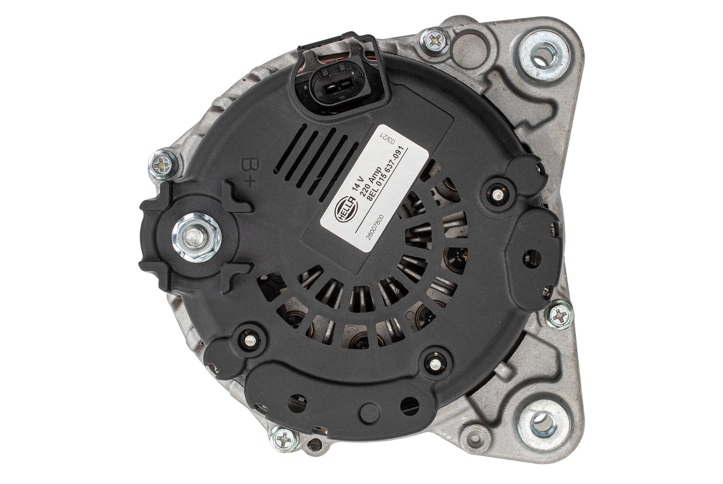 HELLA Alternator - 14V - 220A - for e.g. AUDI Q7 (4LB) 8EL015637-091