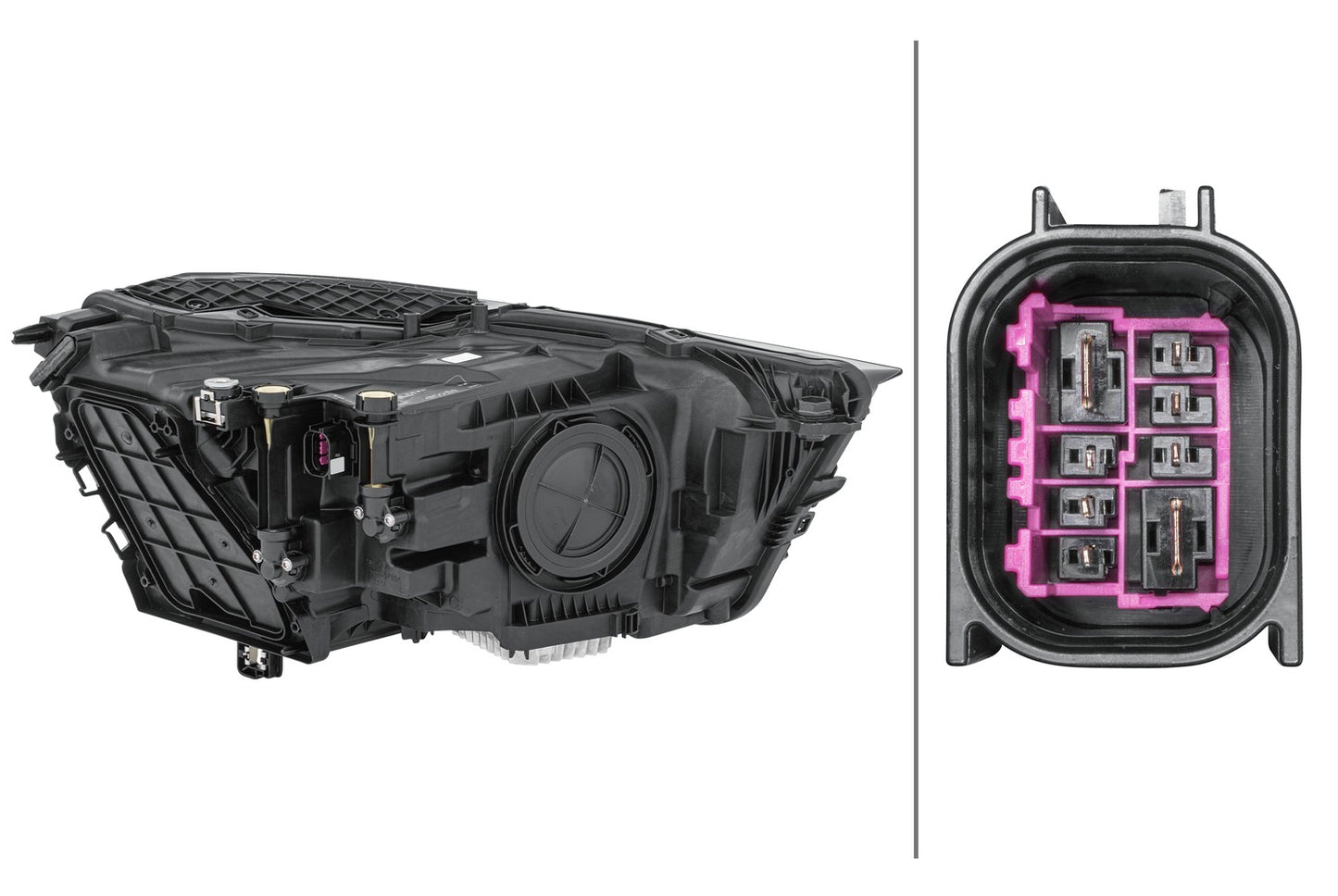 HELLA Hybrid/Bulb-Headlight - left - for e.g. AUDI Q3 (F3B, F3N) 1LX354870-031