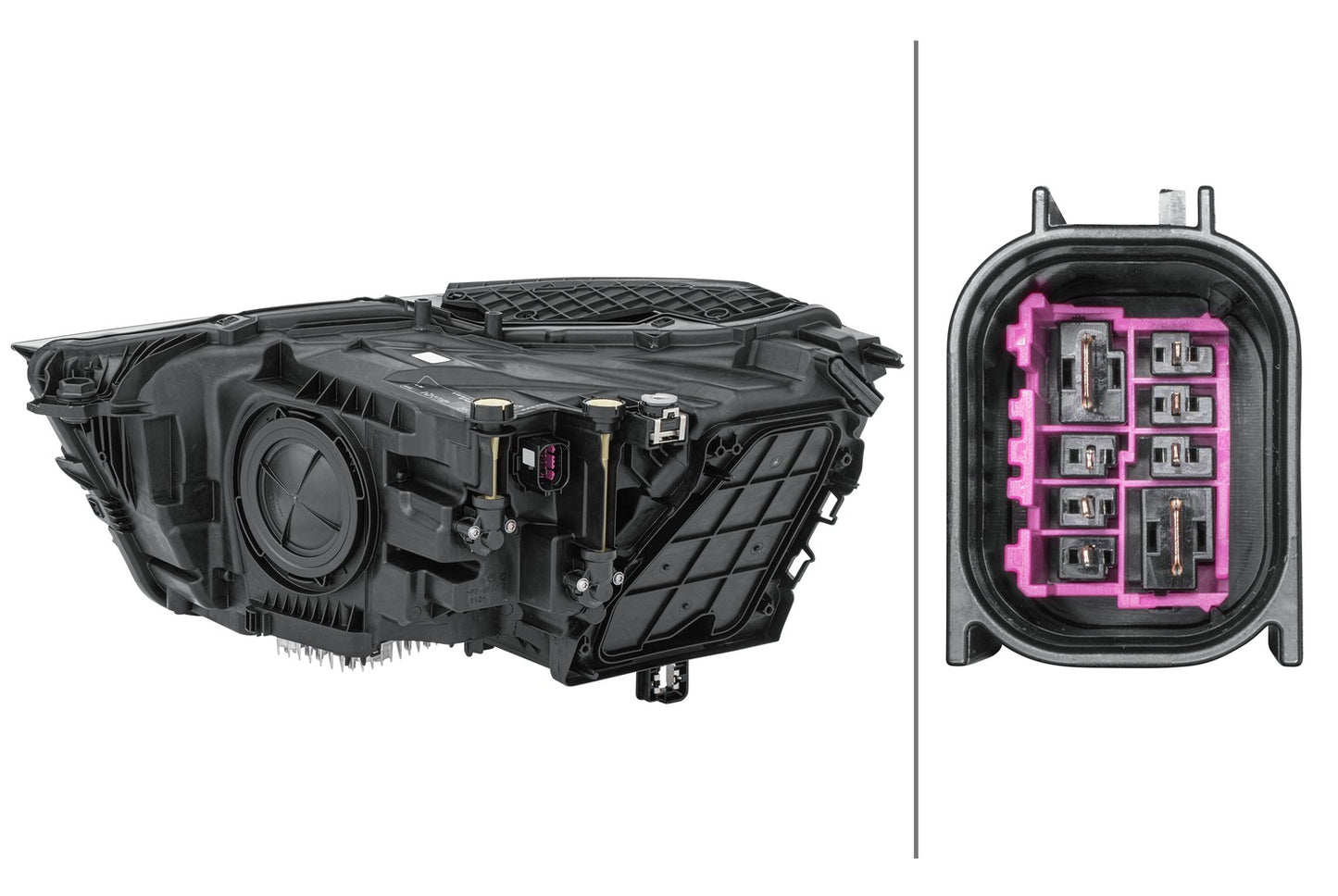 HELLA Hybrid/Bulb-Headlight - right - for e.g. AUDI Q3 (F3B, F3N) 1LX354870-041