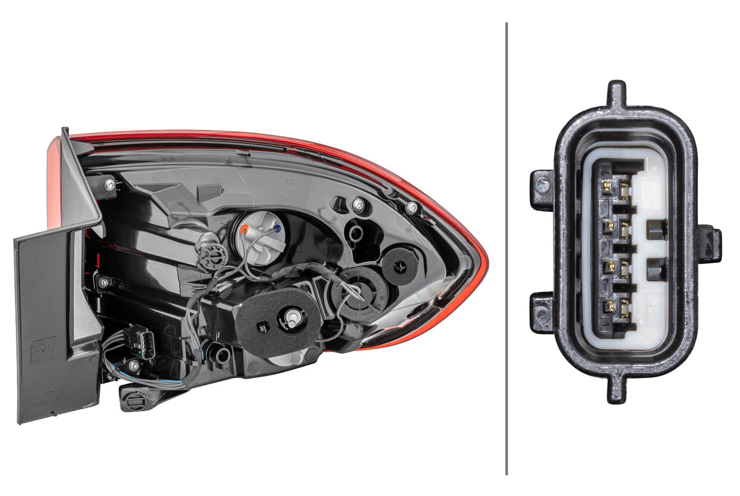 HELLA Rearlight - Hybrid - Outer section - left - for e.g. RENAULT SCÉNIC IV (J9_) 2SD012311-111