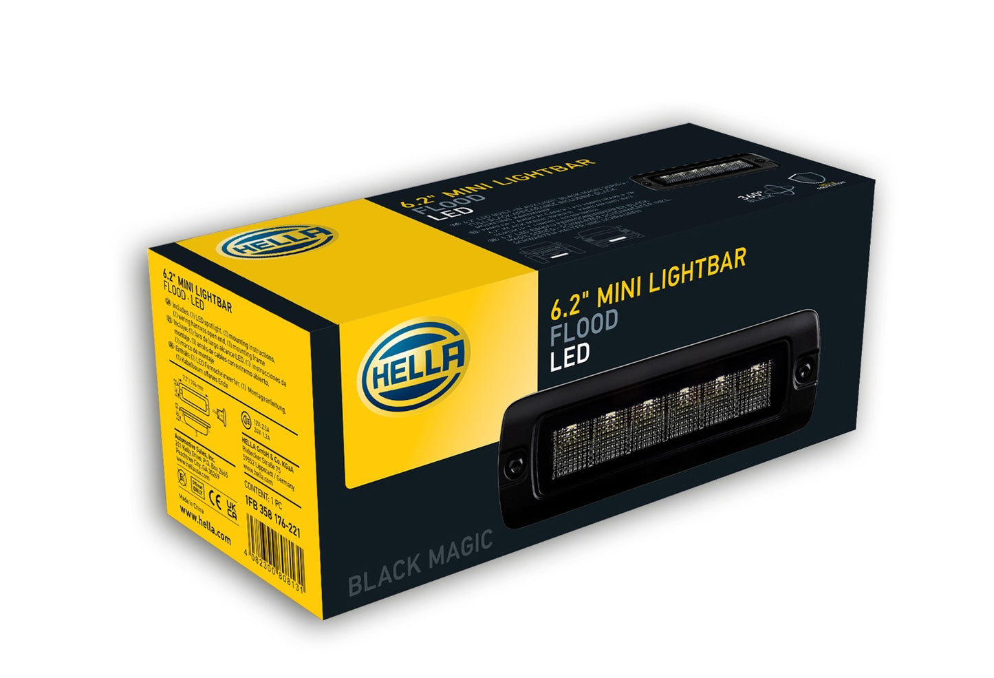 HELLA LED-Spotlight - Black Magic Edgeless Mini Lightbar 6.2" - 12/24V - 2000lm 1FB358176-221