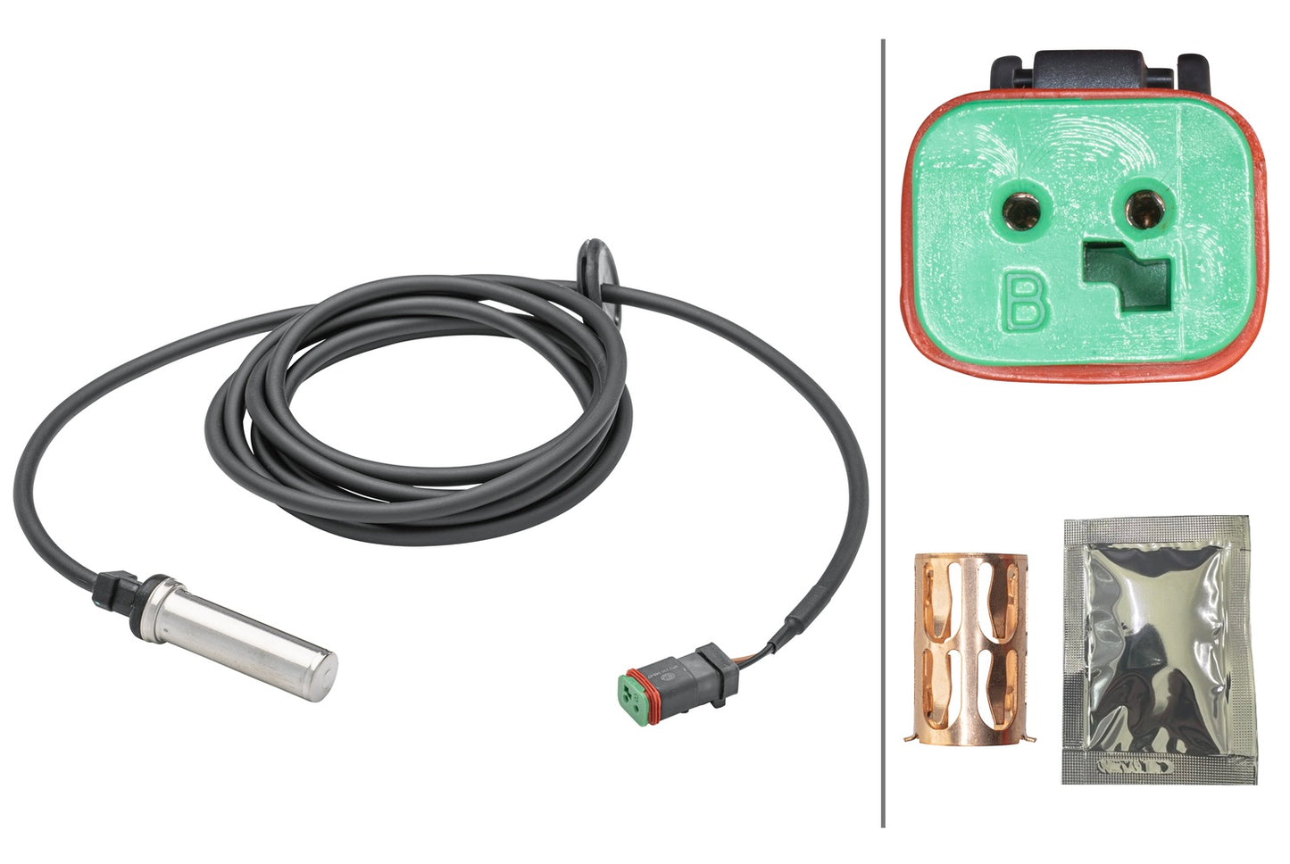 HELLA Sensor, wheel speed - 2-pin connector 6PU230048-071