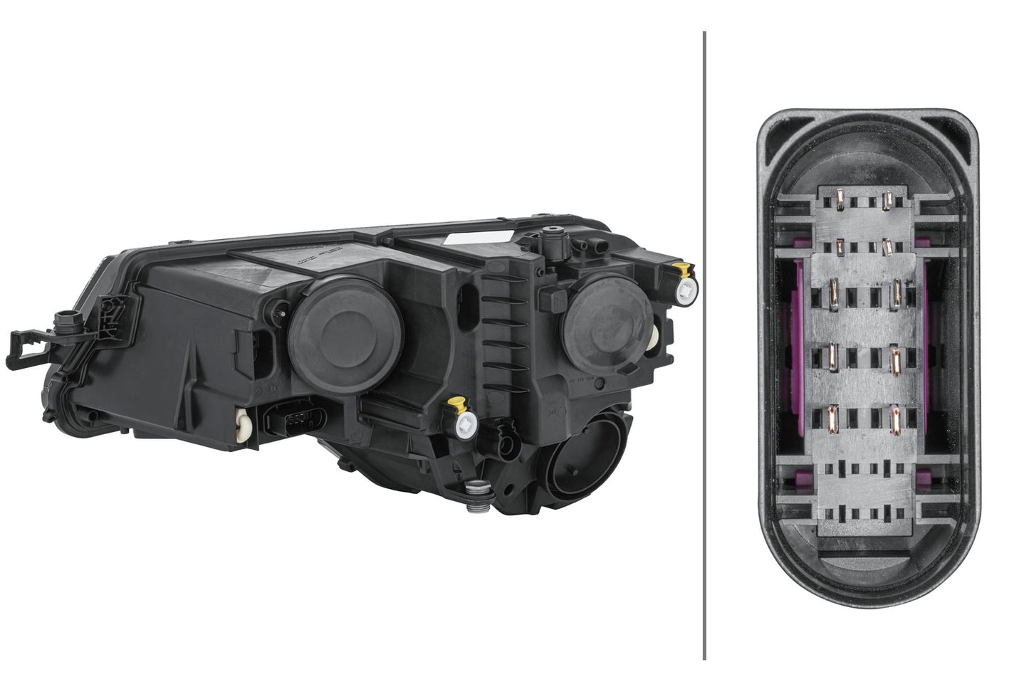 HELLA Hybrid-Headlight - right - for e.g. SKODA KAROQ (NU7, ND7) 1EG354855-101