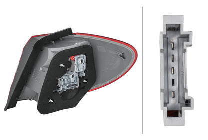 HELLA Rearlight - Bulb - Outer section - left - for e.g. MERCEDES-BENZ B-CLASS SpToure 2SD354872-011
