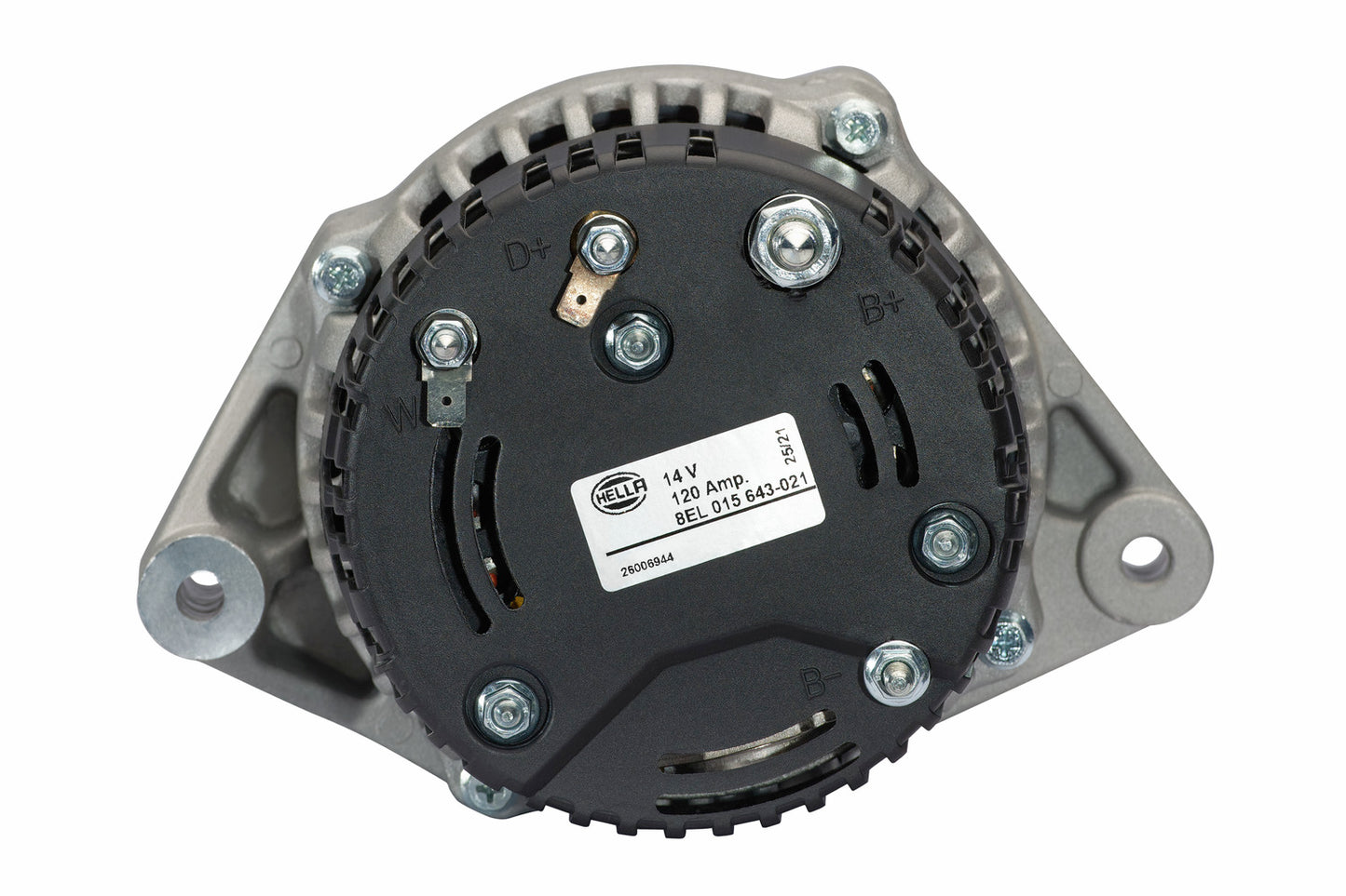HELLA Alternator - 14V - 120A - for e.g. Valtra / Fendt 8EL015643-021