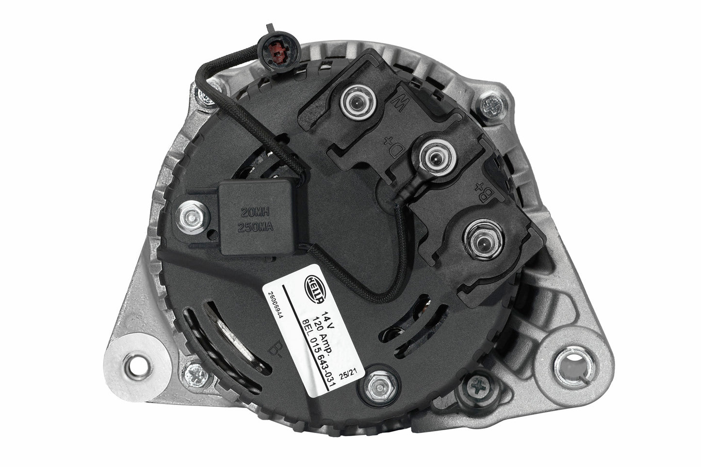 HELLA Alternator - 14V - 120A - for e.g. Case / New Holland 8EL015643-031