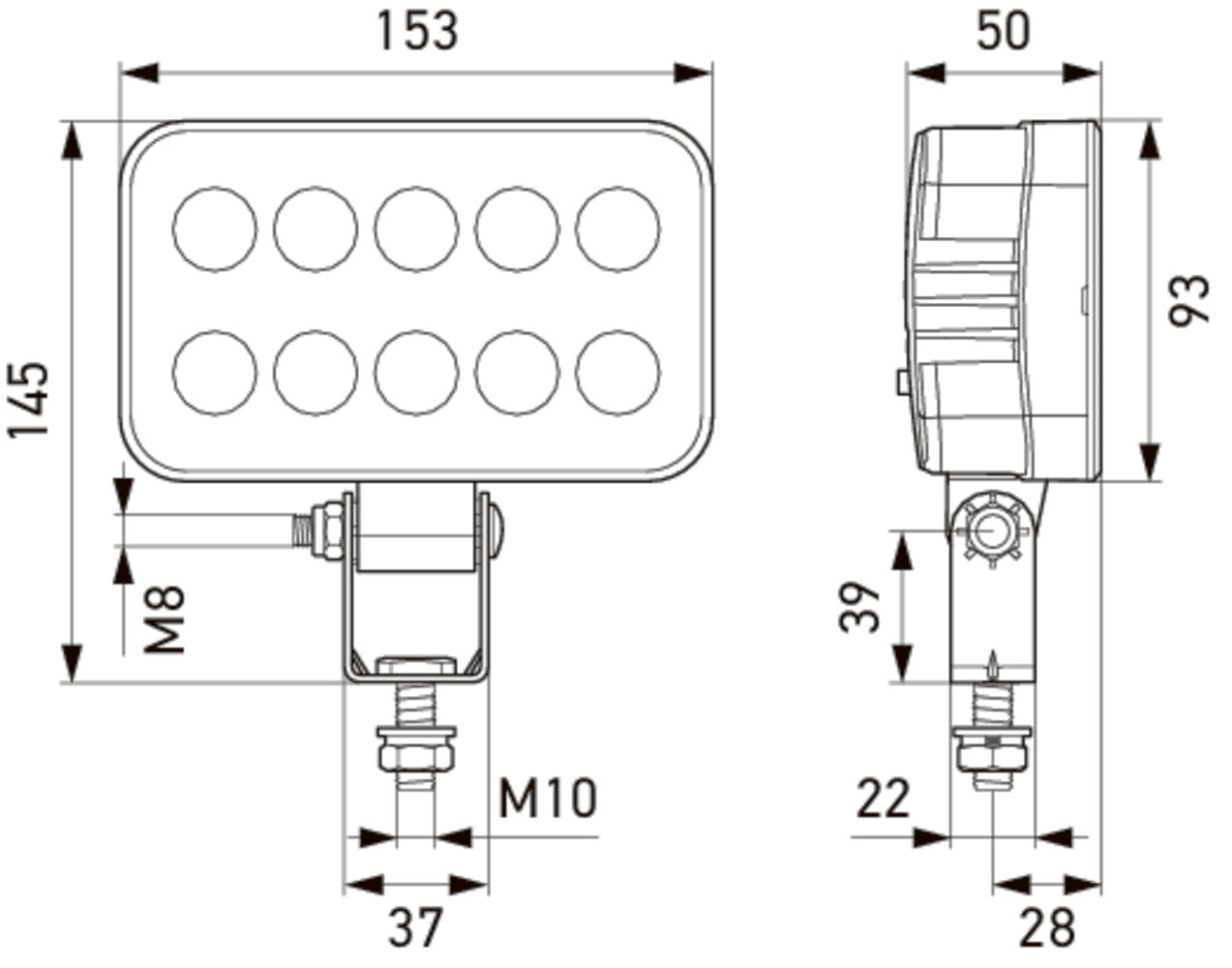HELLA VALUEFIT LED-Worklight Master - 12/24V 1GA357060-001