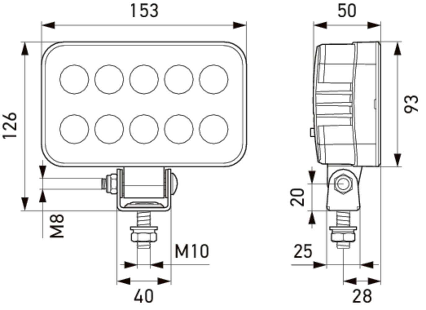HELLA VALUEFIT LED-Worklight Master - 12/24V 1GA357877-001