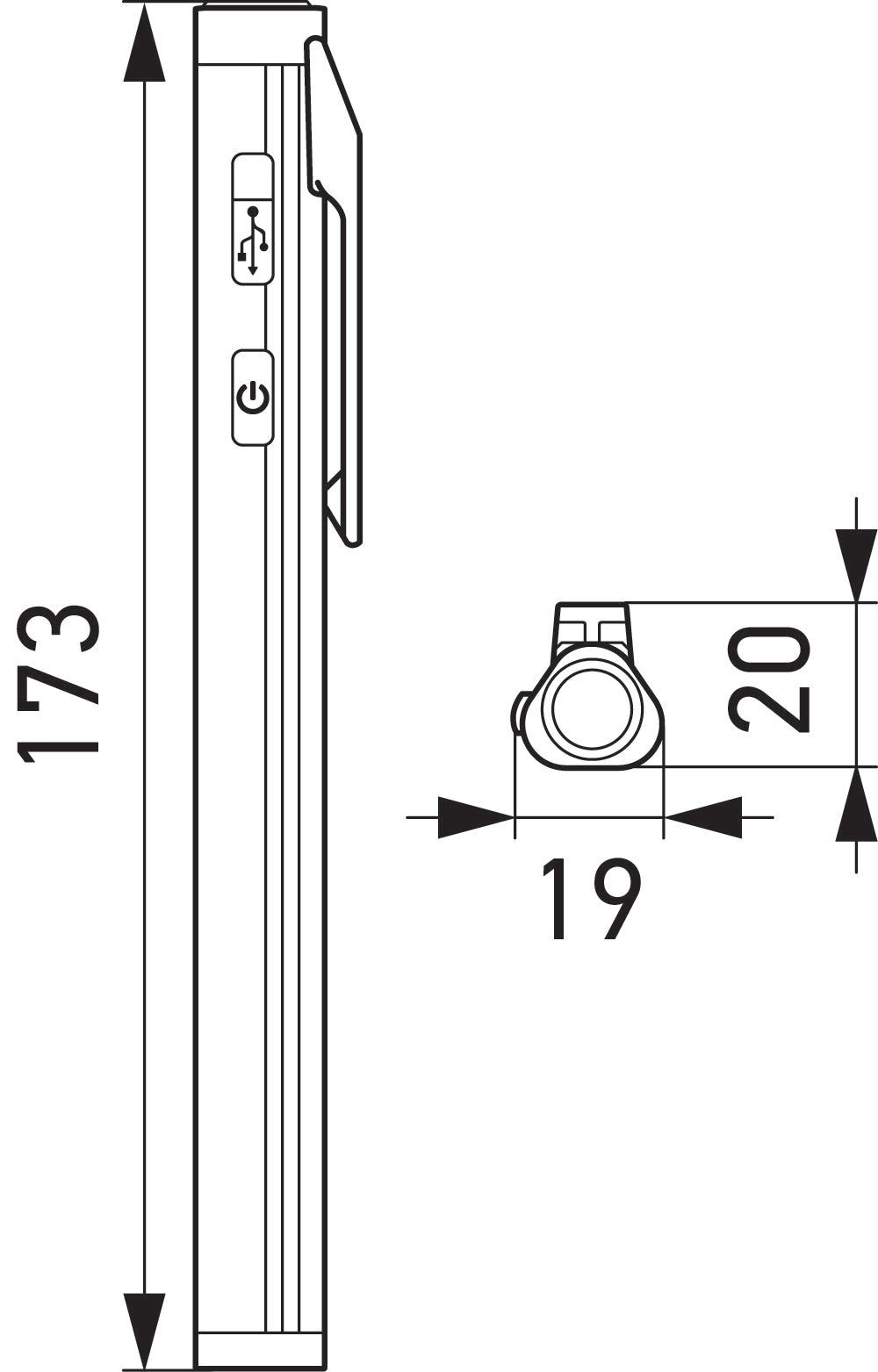 HELLA LED-Hand lamp UPL300 - 3.7V 2XM359002-101
