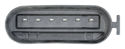 HELLA Sensor, accelerator pedal position - for left-hand drive vehicles - 6-pin connec 6PV010834-801