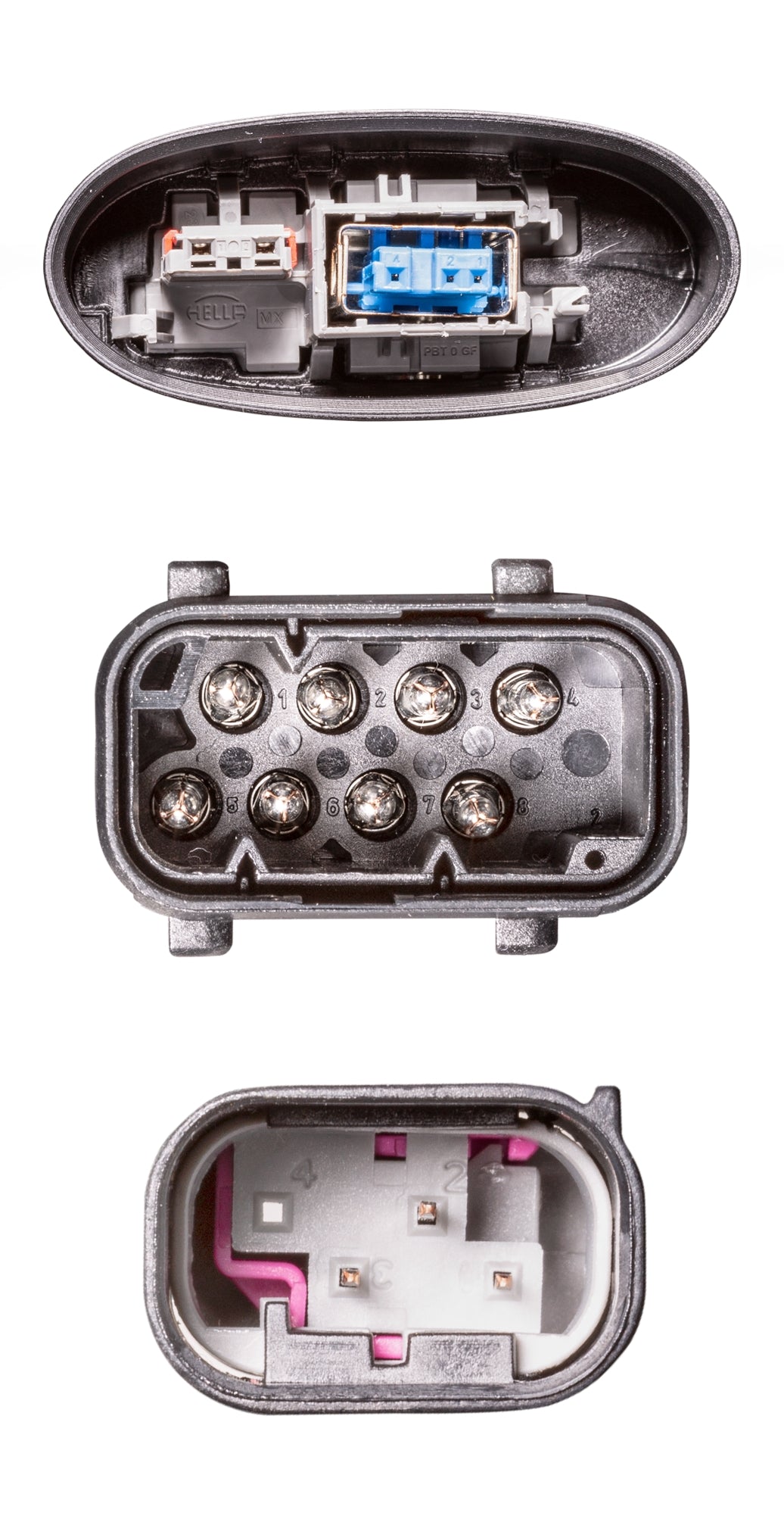 HELLA Halogen/Bi-Xenon-Headlight - right - for e.g. BMW 5 (E60) 1EL163080-001