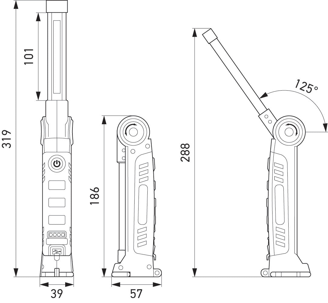 HELLA VALUEFIT LED-Hand lamp USP300 - 3.7V 2XM357300-001