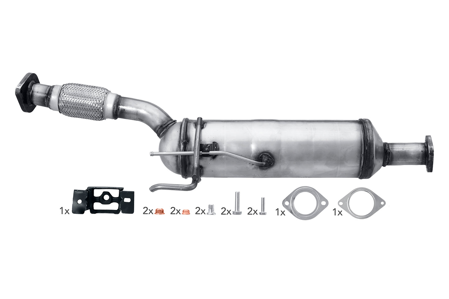 Diesel particulate filter - Easy2Fit® Kit - for e.g. NISSAN QASHQAI