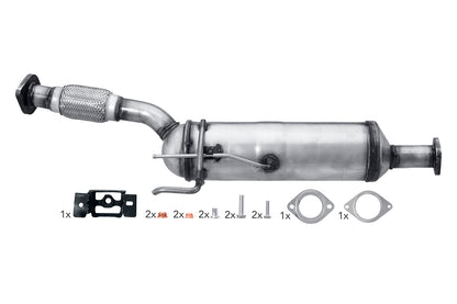 Diesel particulate filter - Easy2Fit® Kit - for e.g. NISSAN QASHQAI