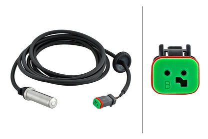 HELLA Sensor, wheel speed - 2-pin connector 6PU230048-071