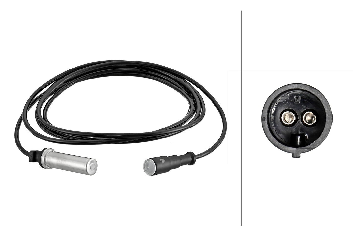 HELLA Sensor, wheel speed - 2-pin connector - Rear Axle Left/Rear Axle Right 6PU230048-281
