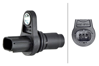 HELLA Sensor, camshaft position - 3-pin connector 6PU009168-411