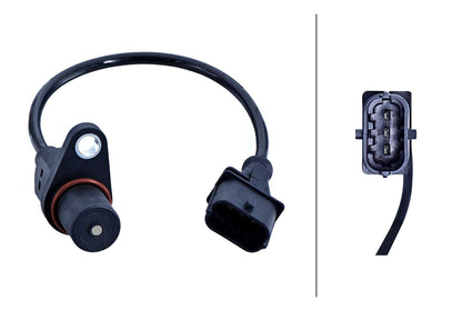 HELLA Sensor, camshaft position - 3-pin connector - Cable: 220mm 6PU009168-561