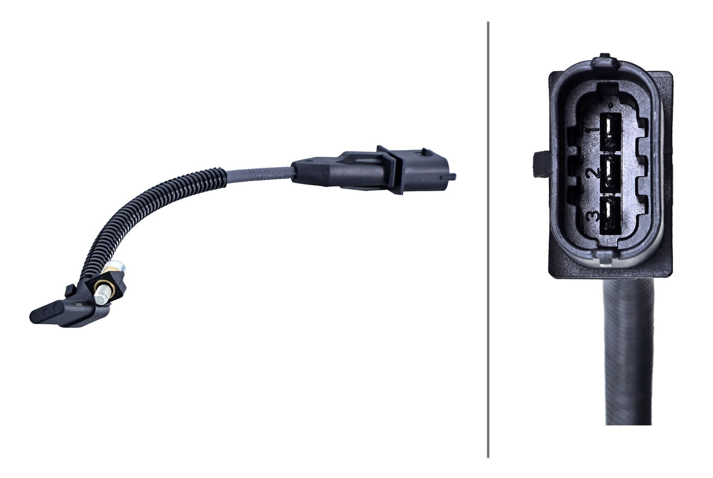 HELLA Sensor, crankshaft pulse - 3-pin connector 6PU009168-661