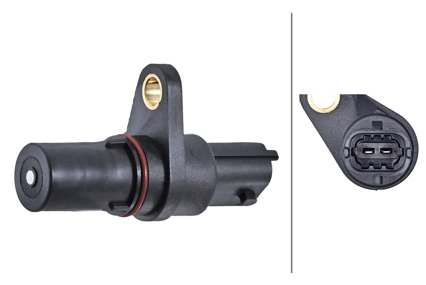 HELLA Sensor, crankshaft pulse - 2-pin connector 6PU009169-081