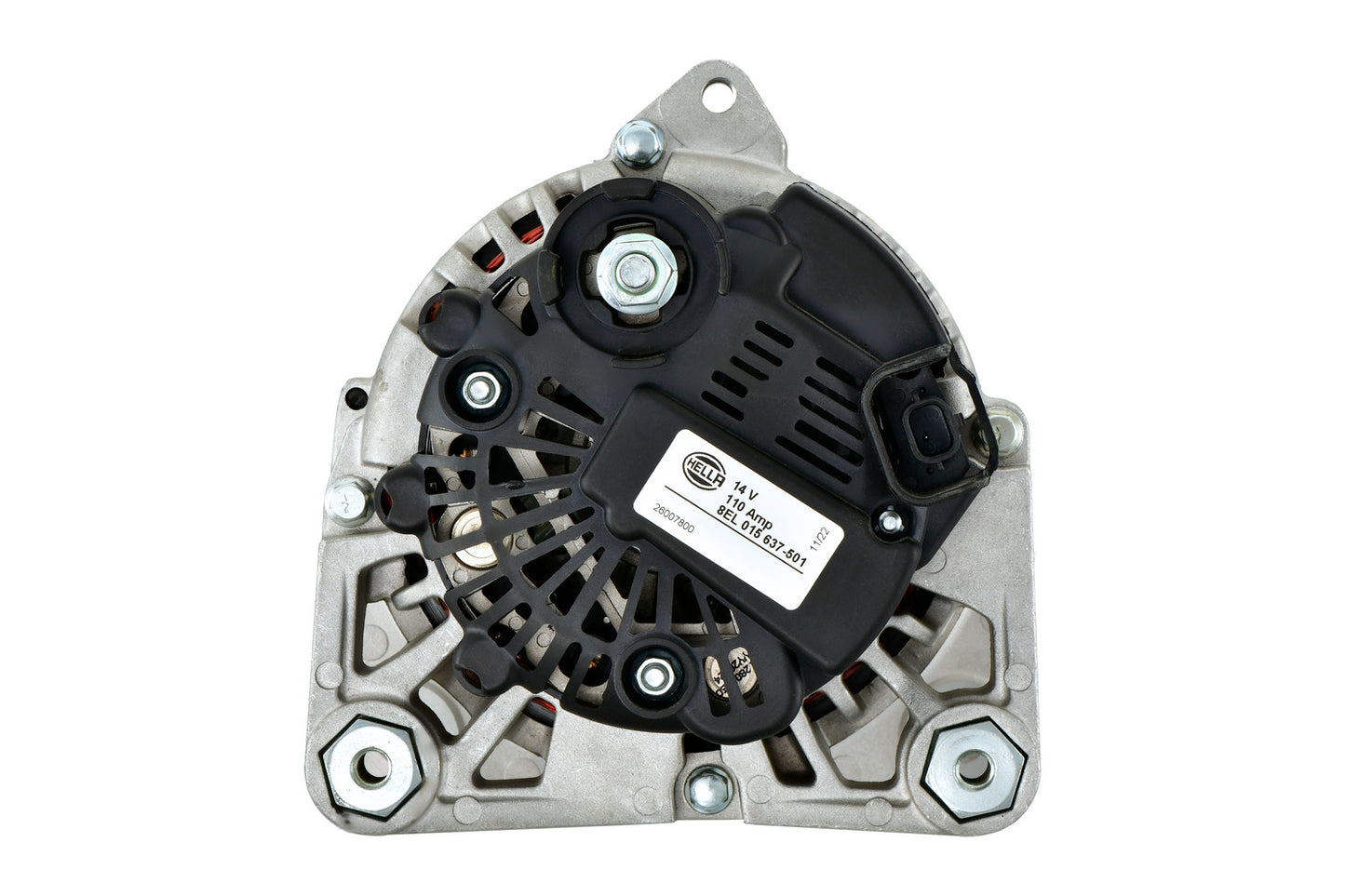 HELLA Alternator - 14V - 110A - for e.g. RENAULT MEGANE II Saloon (LM0/1_) 1.4 8EL015637-501
