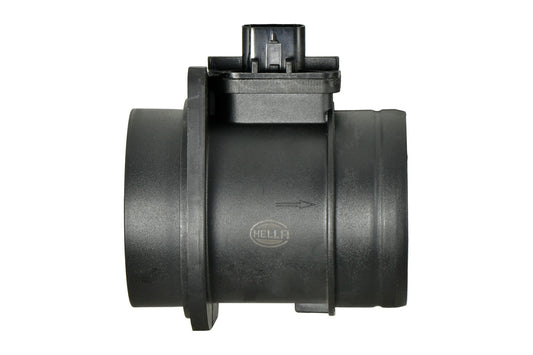 HELLA Mass Air Flow Sensor - 4-pin connector - Pipe-neck 8ET358166-491