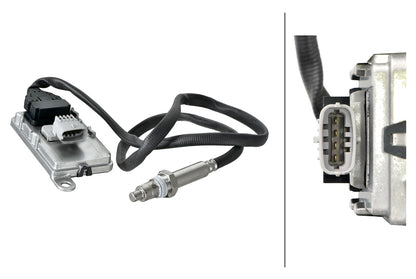 HELLA NOx Sensor, NOx catalytic converter - 24V - 4-pin connector 6PN358186-781