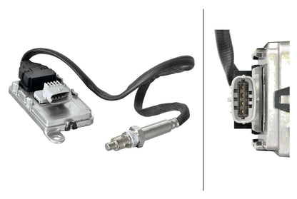 HELLA NOx Sensor, NOx catalytic converter - 24V - 4-pin connector 6PN358186-791