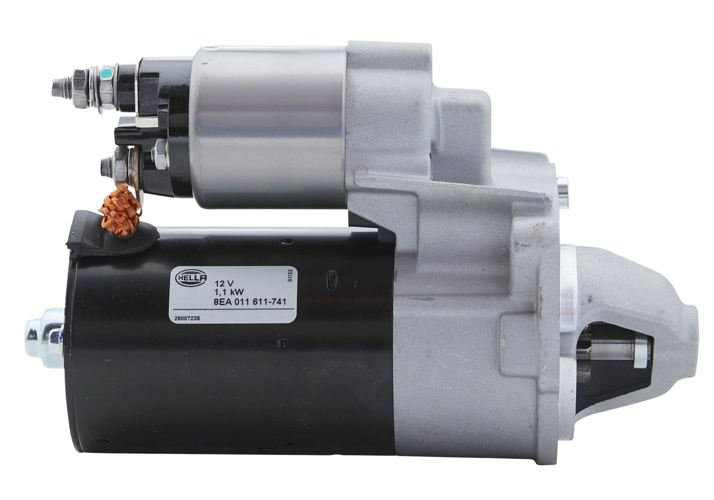 HELLA Starter - 12V - 1.1kW - for e.g. Fiat 500 (312_) 8EA011611-741