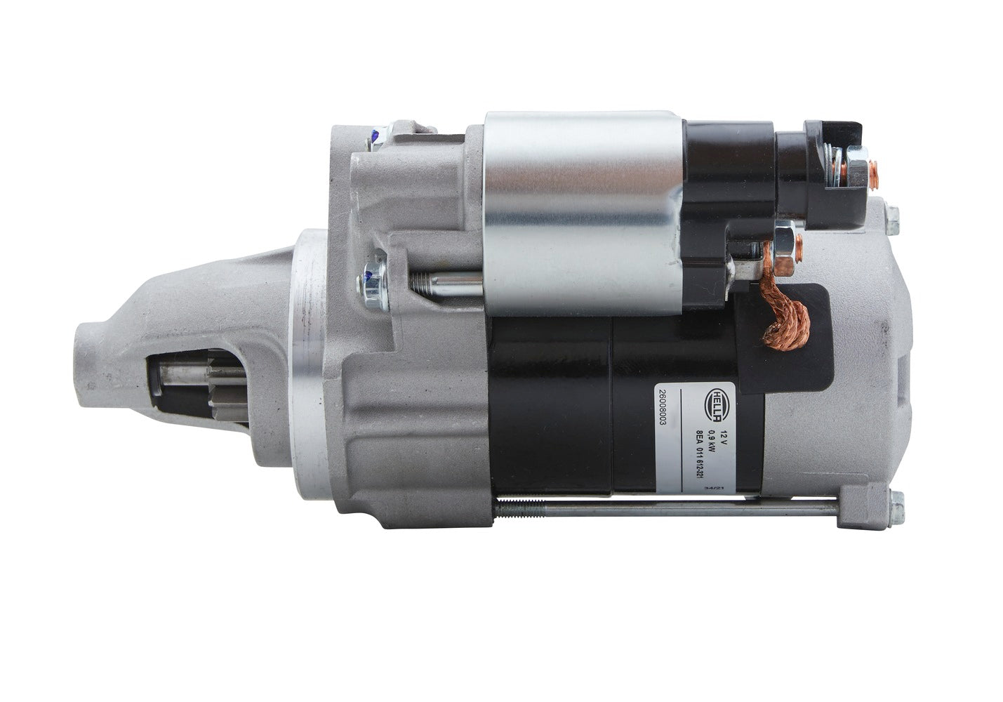 HELLA Starter - 12V - 0.8kW - for e.g. Honda Jazz III (GE_, GG_, GP_, ZA_) 8EA011612-321