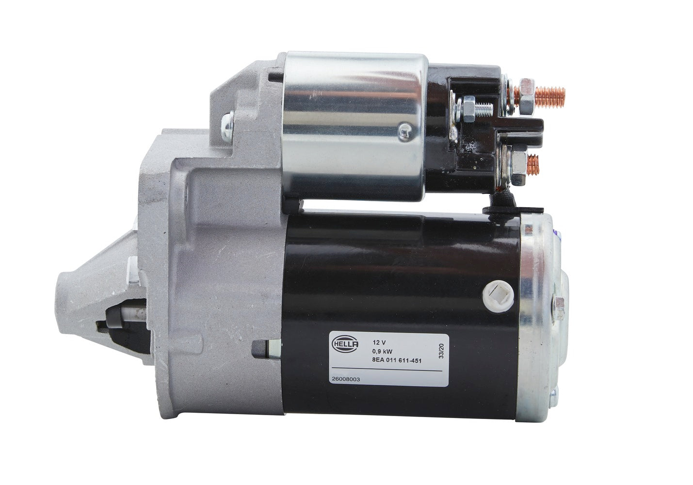 HELLA Starter - 12V - 0.9kW - for e.g. Dacia Logan (LS_) 8EA011611-451