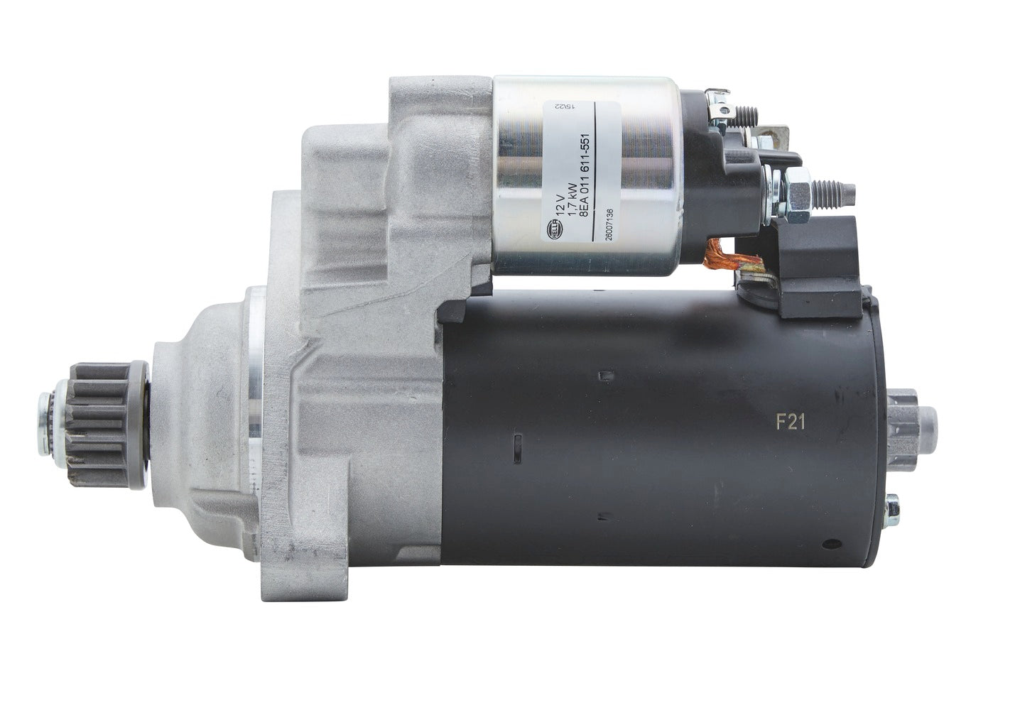 HELLA Starter - 12V - 1.7kW - for e.g. Mercedes-Benz A-Class (W176) 8EA011611-551
