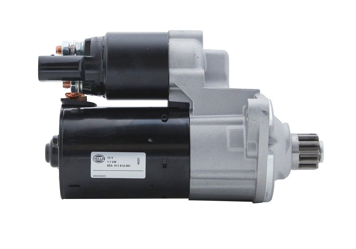 HELLA Starter - 12V - 1.1kW - for e.g. Audi Q3 (8UB, 8UG) 8EA011612-361