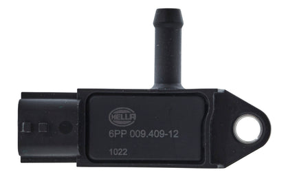 HELLA Sensor, exhaust pressure - 3-pin connector - Bolted 6PP009409-121