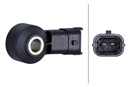 HELLA Knock Sensor - 12V - 2-pin connector 6PG013114-341