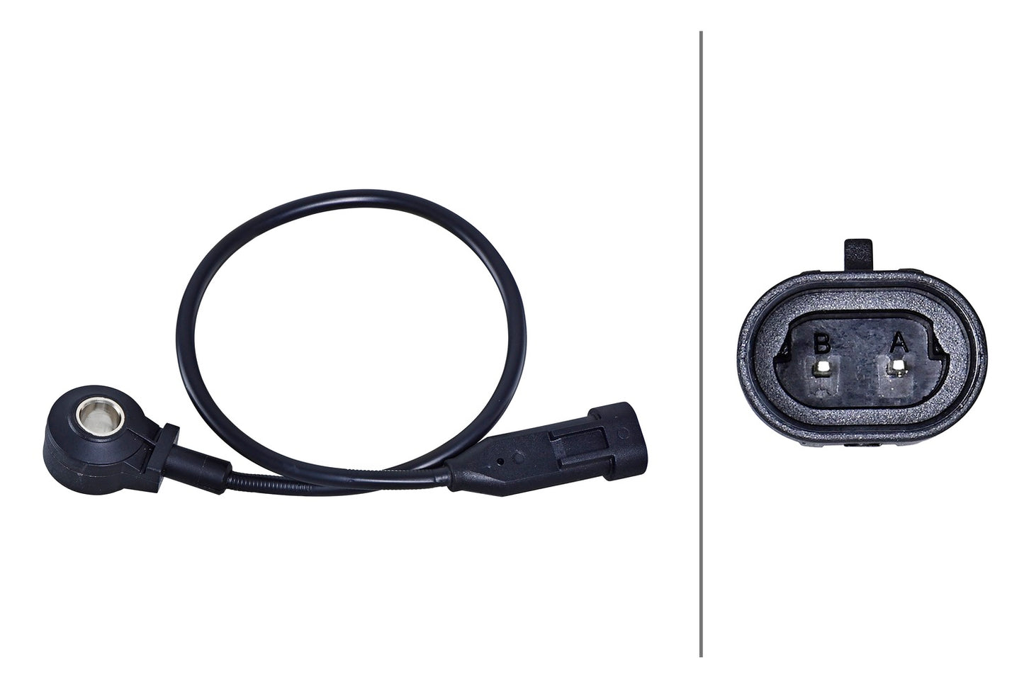 HELLA Knock Sensor - 12V - 2-pin connector 6PG013114-431