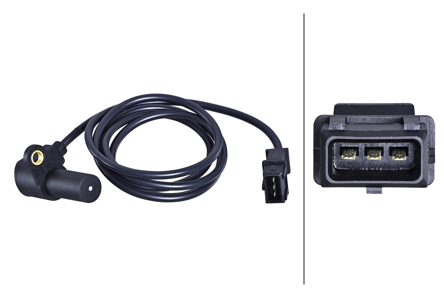 HELLA Sensor, crankshaft pulse - 3-pin connector - Bolted 6PU358191-171