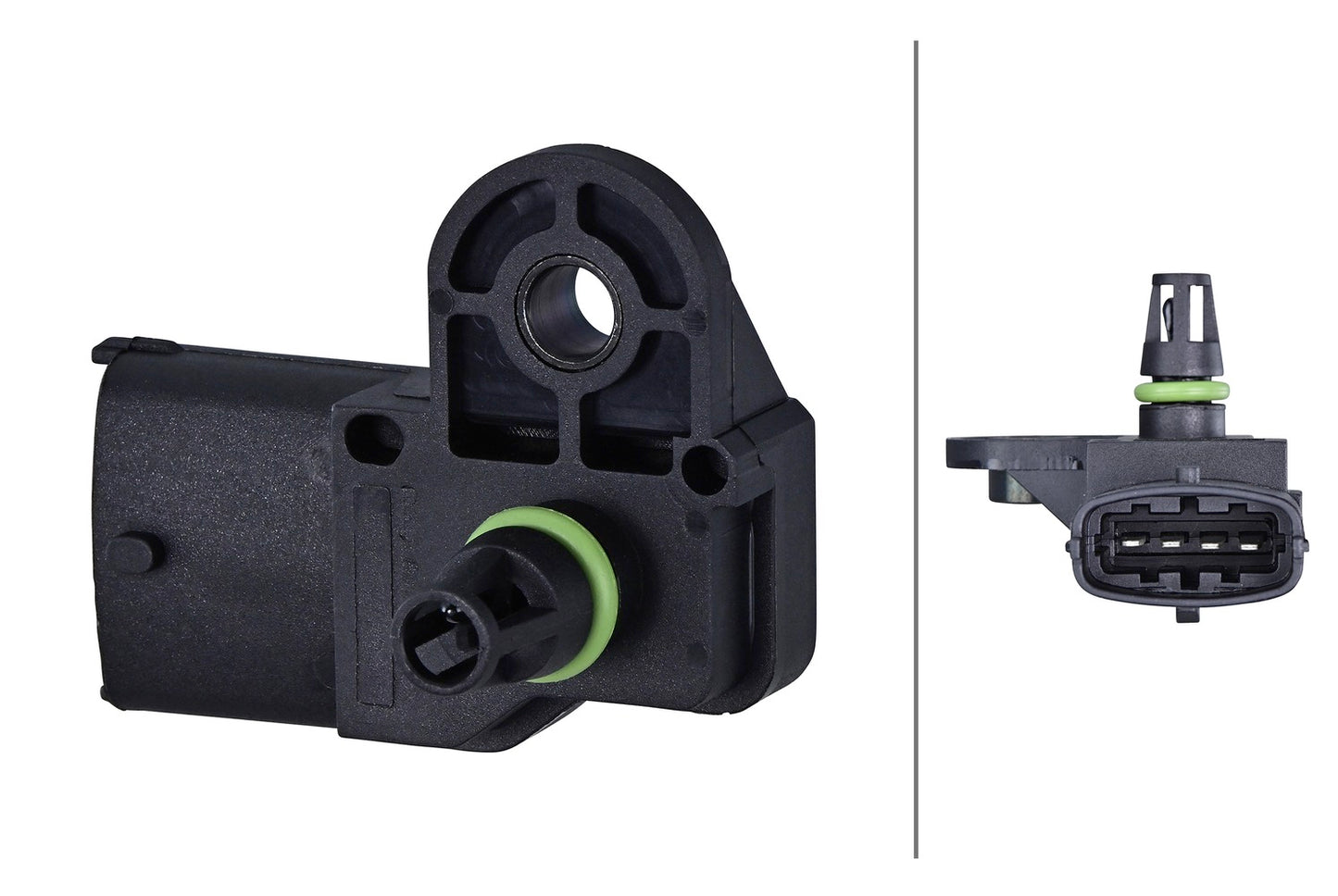 HELLA Sensor, boost pressure - 5V - 4-pin connector 6PP358152-521