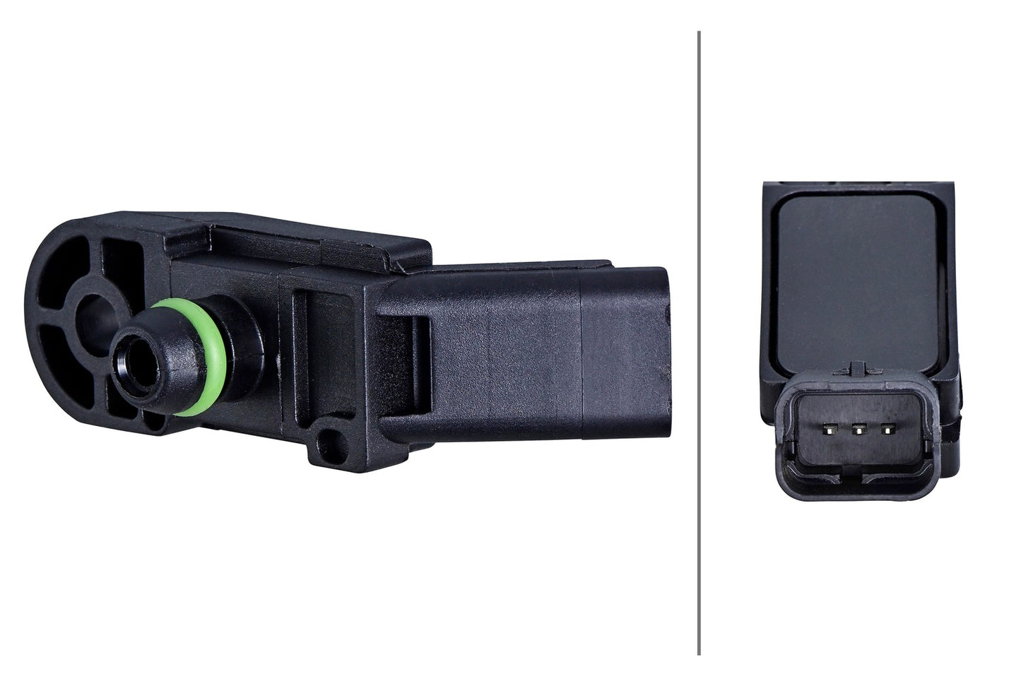 HELLA Sensor, intake manifold pressure - 3-pin connector - Bolted 6PP358152-671