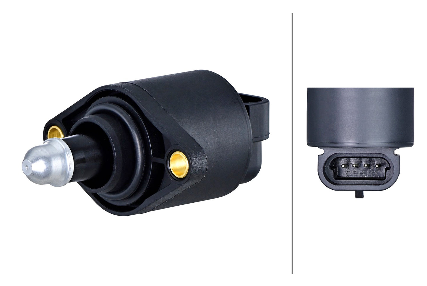 HELLA Idle Control Valve, air supply - 12V - 4-pin connector - Bolted - Electric - wit 6NW358192-121