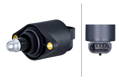 HELLA Idle Control Valve, air supply - 12V - 4-pin connector - Bolted - Electric - wit 6NW358192-121