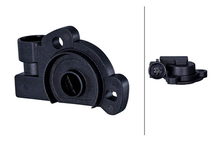 HELLA Sensor, throttle position - 12V - 3-pin connector 6PX008476-721