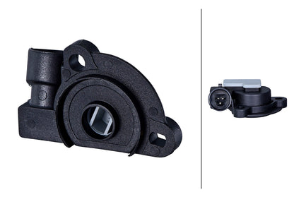 HELLA Sensor, throttle position - 12V - 3-pin connector 6PX008476-781