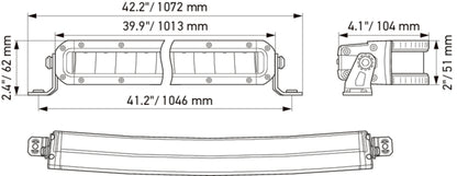 HELLA LED-Spotlight - Black Magic Tough Lightbar 40" - 12/24V - 6800lm 1FJ358196-521