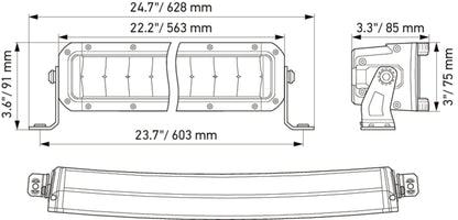 HELLA LED-Spotlight - Black Magic Tough Lightbar 21.5" - 12/24V - 5880lm 1FJ358196-601