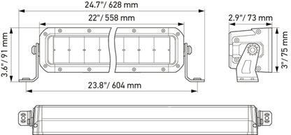 HELLA LED-Spotlight - Black Magic Tough Lightbar 21.5" - 12/24V - 5500lm 1FJ358196-401
