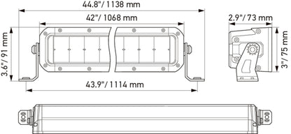 HELLA LED-Spotlight - Black Magic Tough Lightbar 40" - 12/24V - 9720lm 1FJ358196-421