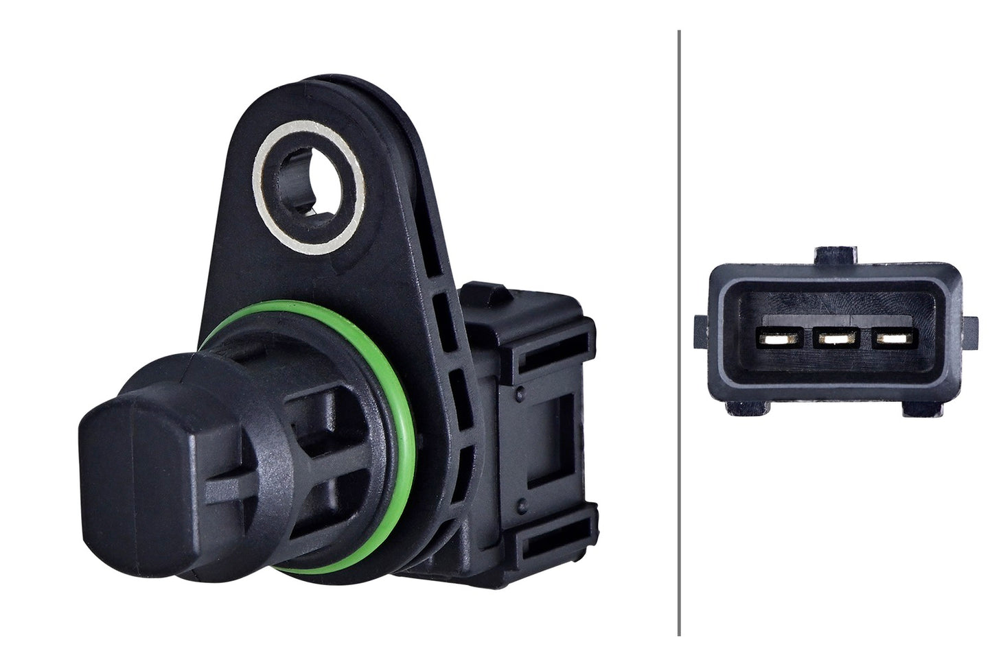 HELLA Sensor, crankshaft pulse - 3-pin connector - Bolted 6PU358191-061